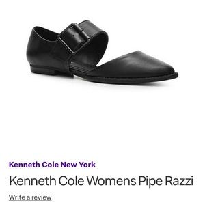 Kenneth Cole Reaction Black pointed toe flat